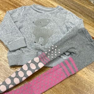 Super soft top and tights pairing